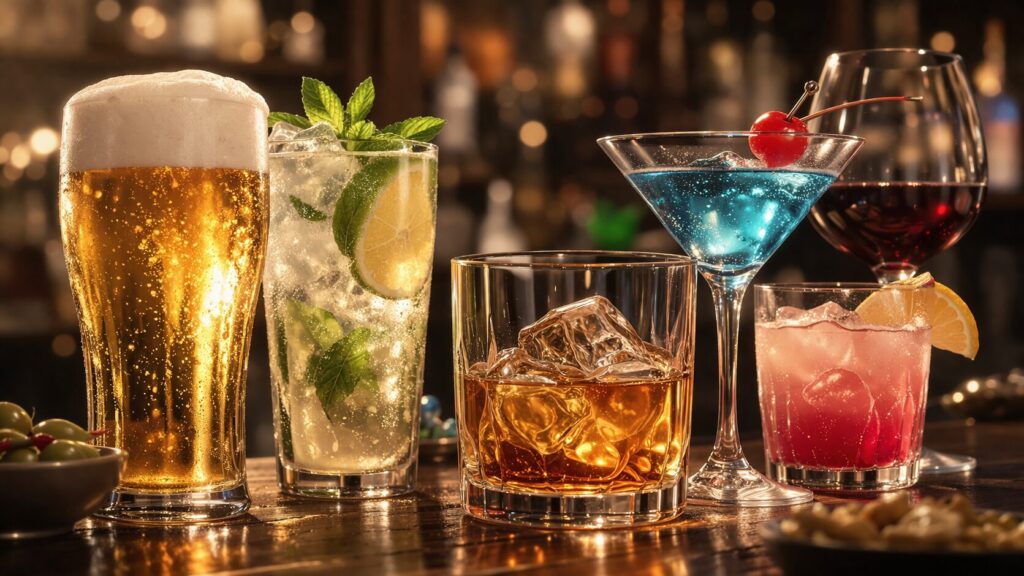 豪華なバーの静物シーン