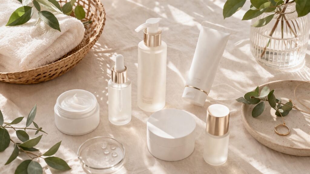 ナチュラルなスパ風スキンケアアレンジ