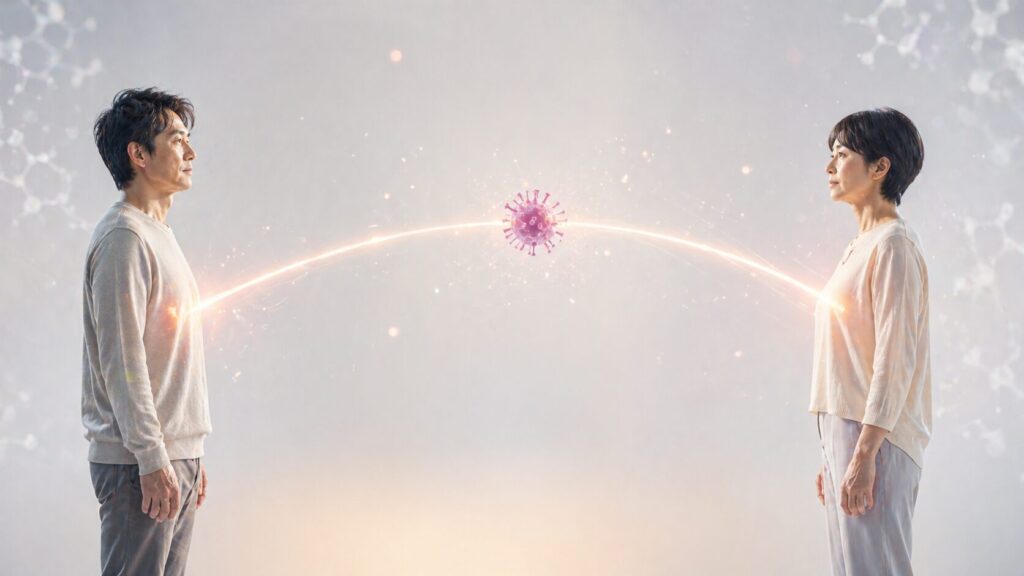 ウイルスを通じて繋がる二人