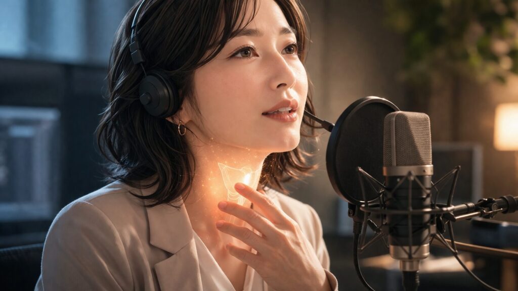 スタジオで語る声の魅力