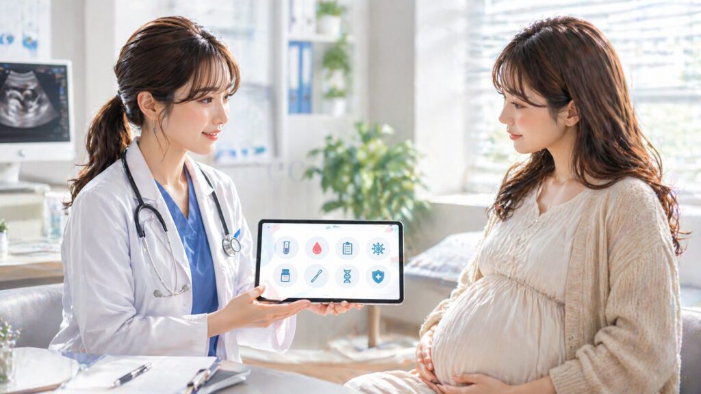 優しい診察室での妊婦相談