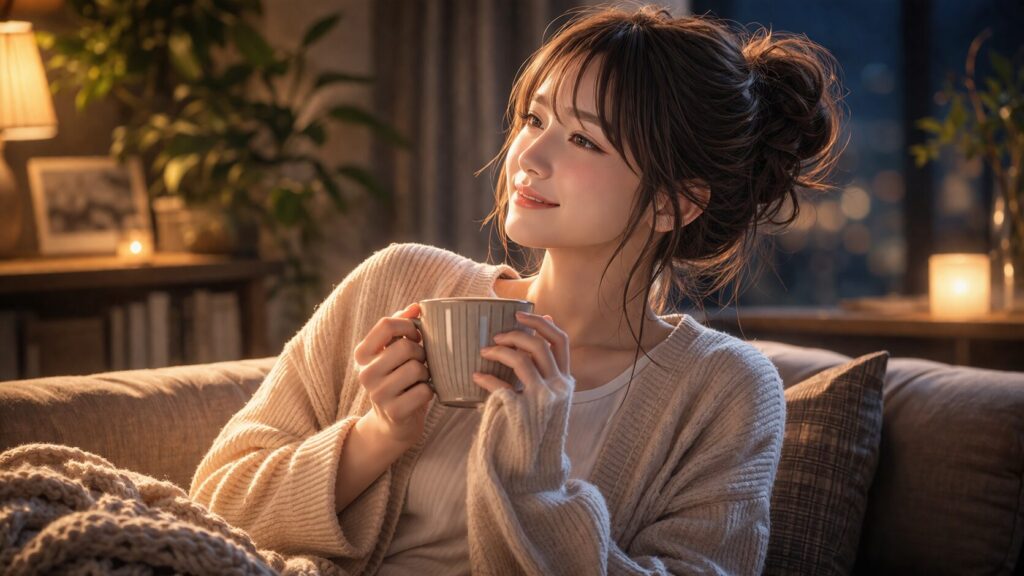 暖かな夜のリラックスタイム