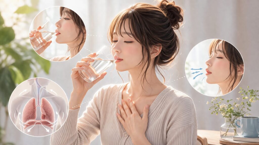 リラックスした呼吸法の説明