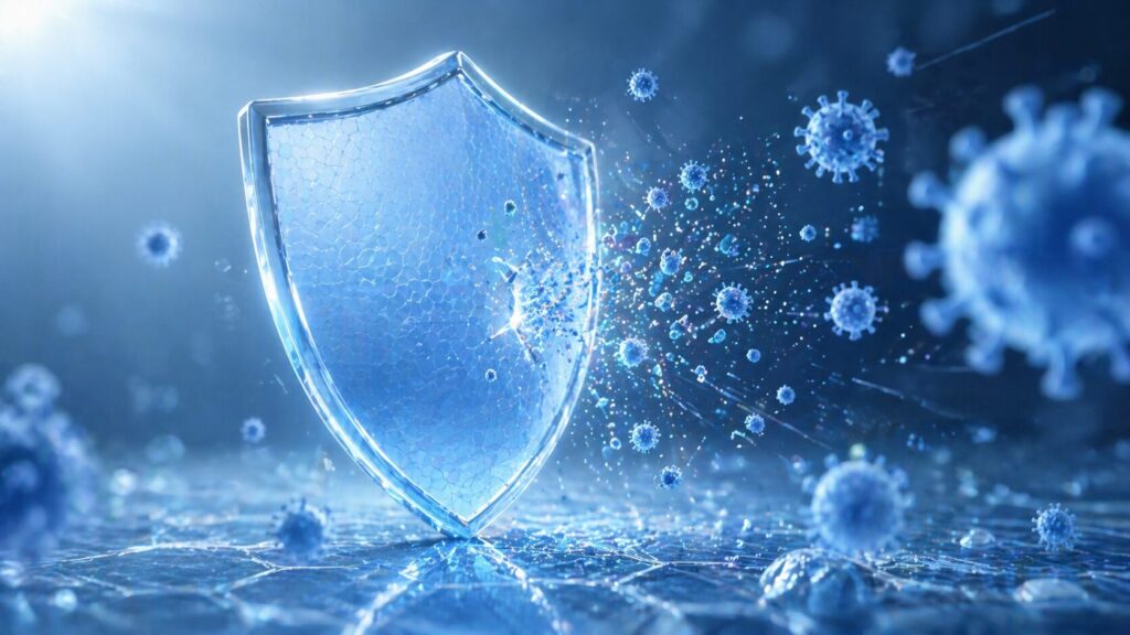 ウイルス衝突を防ぐシールド