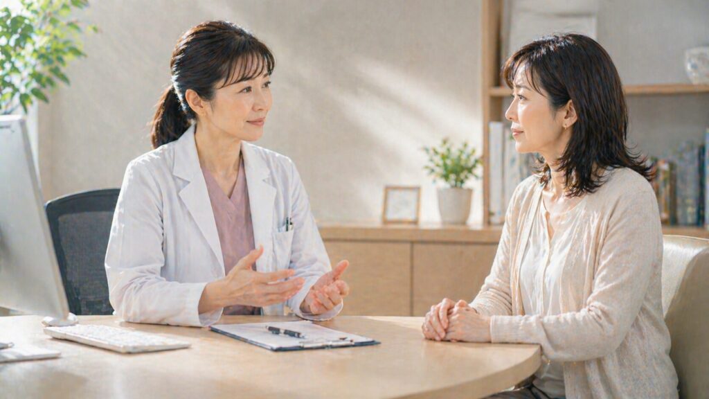 温かみのあるカウンセリングシーン