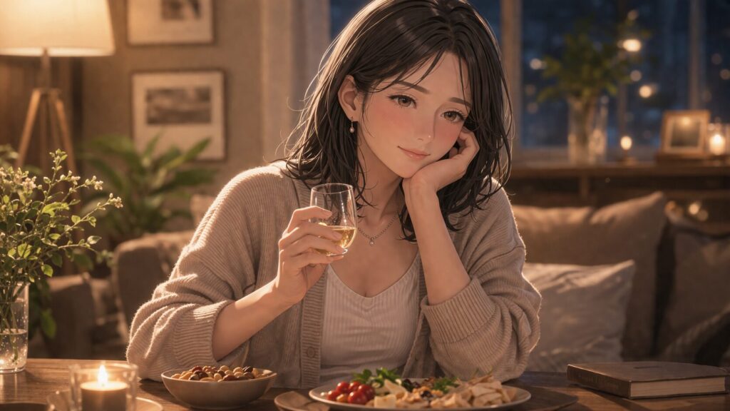 温かな夜のリラックスタイム