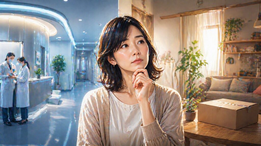 病院と自宅、選択の間