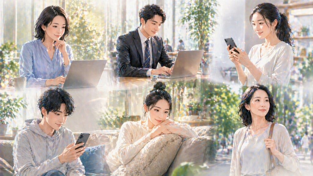 都会の中で過ごす日常