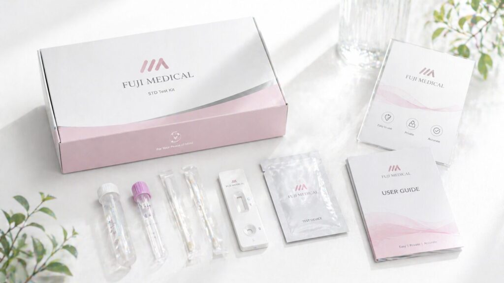 清潔な医療キットの製品撮影