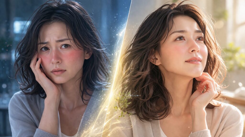 感情の変化:前と後