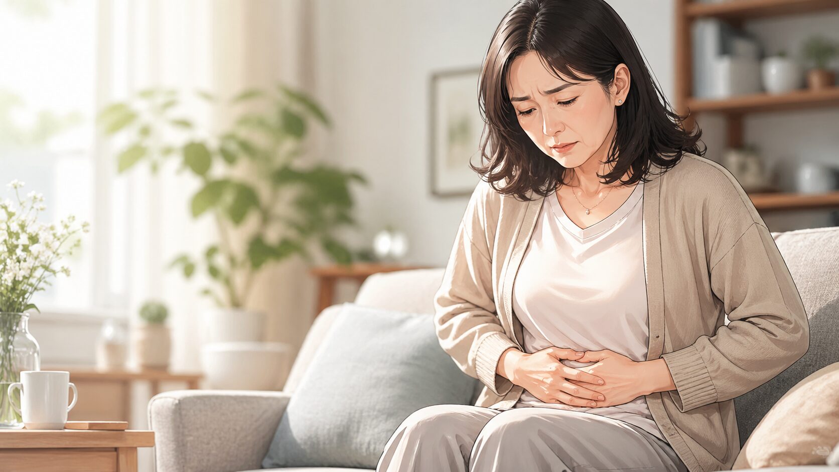 温かな光の中で静かな瞬間