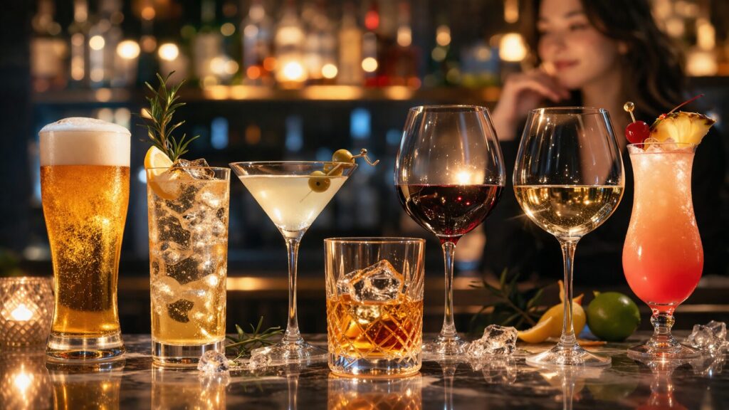 バーの夜の温かなひととき