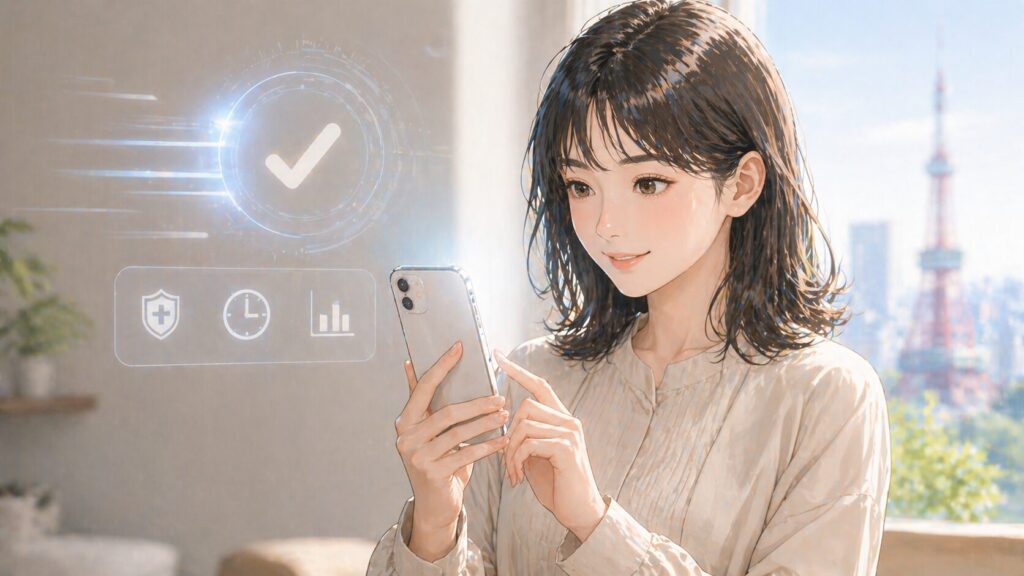 明るい朝のテクノロジー空間