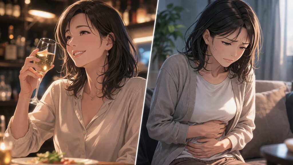 快楽と不快の対比