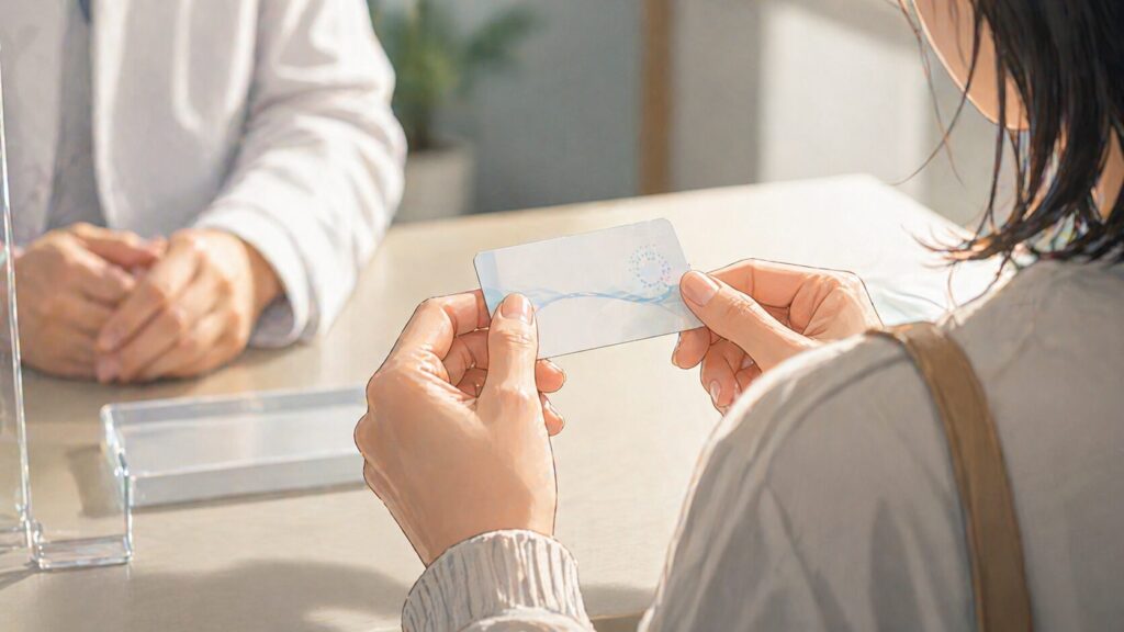 穏やかな交換の瞬間