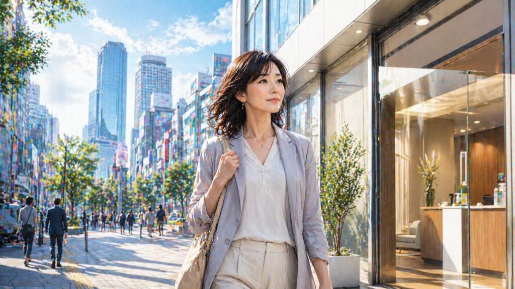 都会のビジネス街の風景