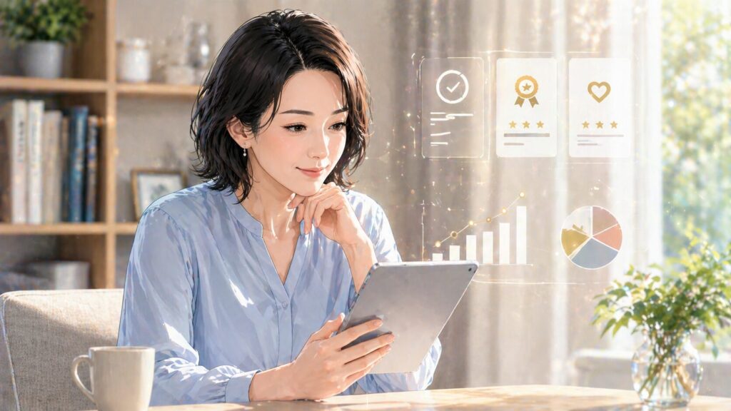 モダンなオフィスで考え事