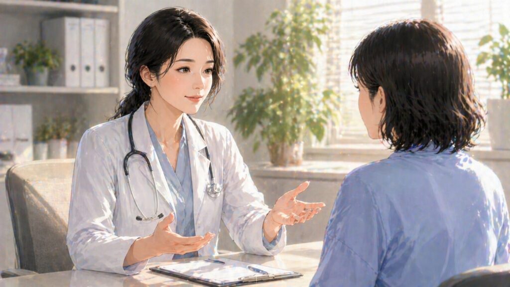 優しい医師との相談セッション