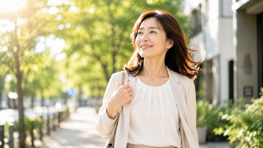穏やかな朝日と共に