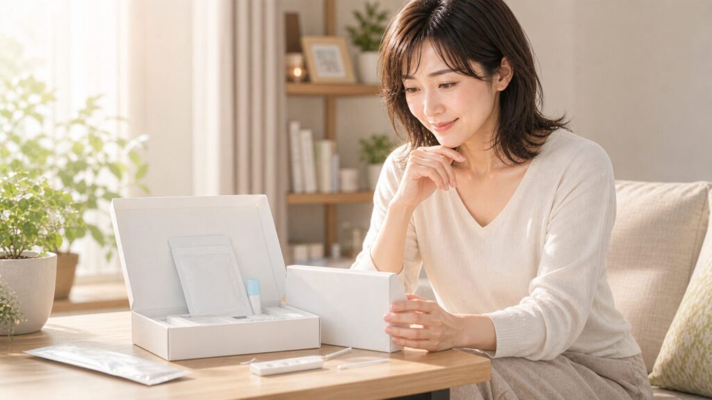 快適な空間で製品を試す