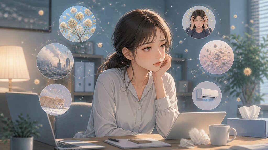 アレルギーとストレスの中で