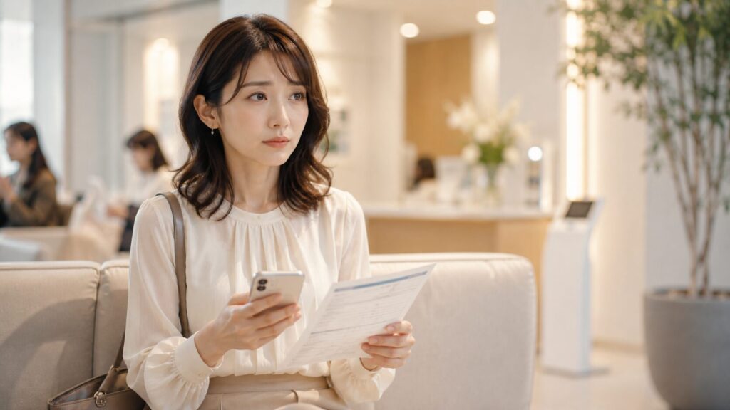 静かな診療所の待機室