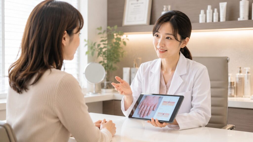 診察室での穏やかな対話