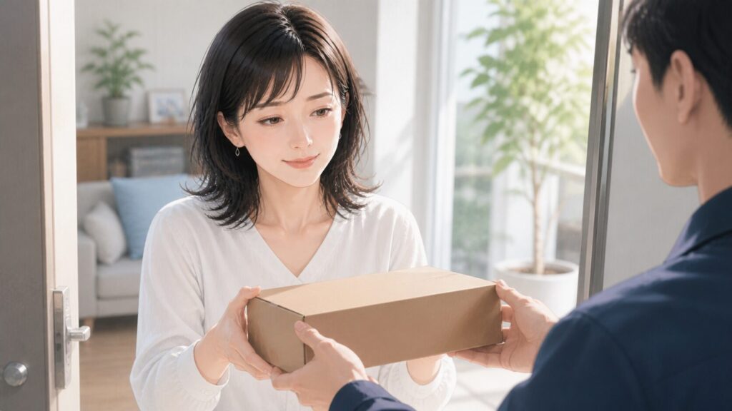 穏やかな配達の瞬間