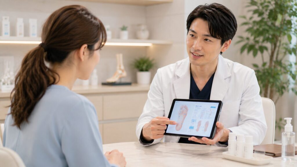 医師と患者の診療セッション