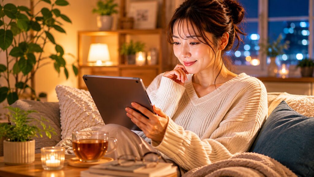 暖かな夜のくつろぎタイム