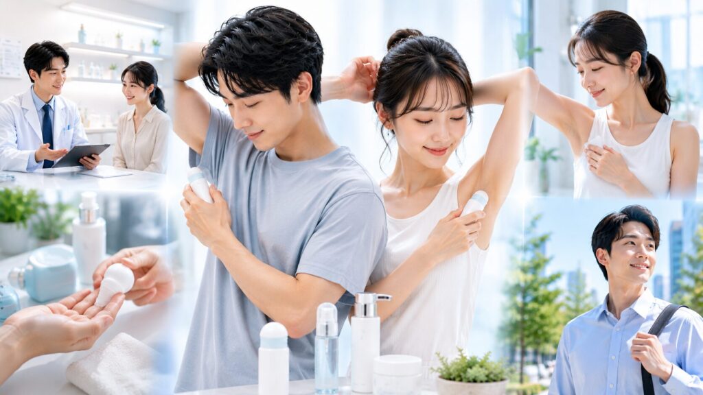 清潔感あふれるスキンケア＆デオドラント