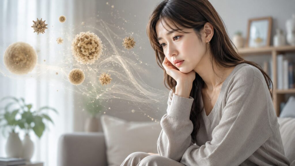 微細な粒子と静かな室内