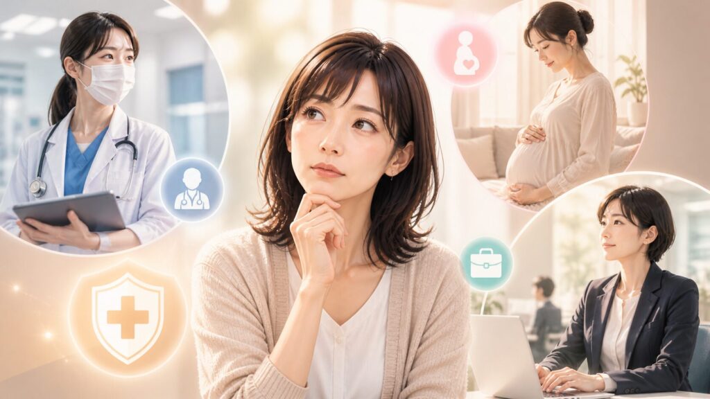 健康と癒しのコラージュ