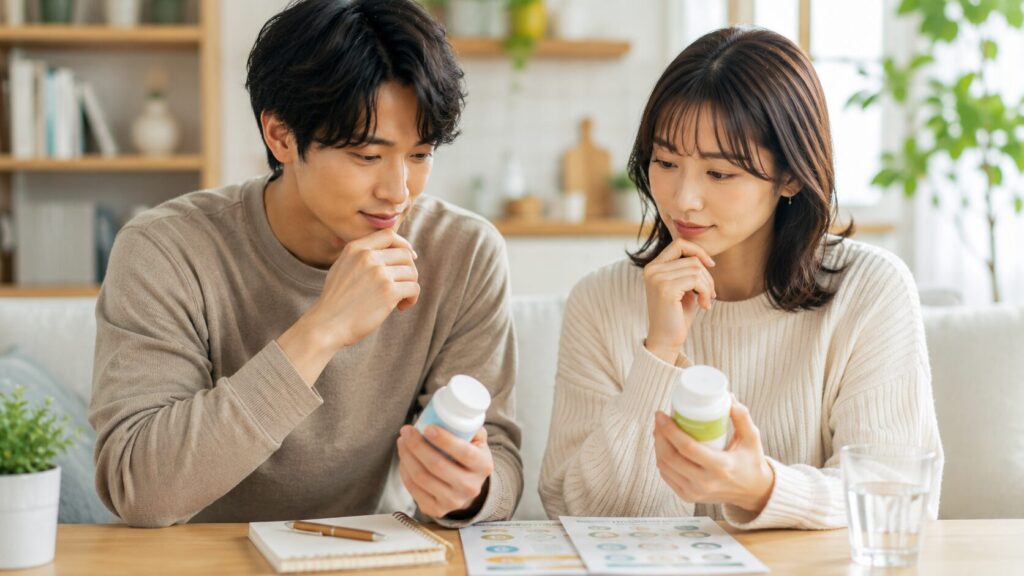 落ち着いたリビングルームでの相談