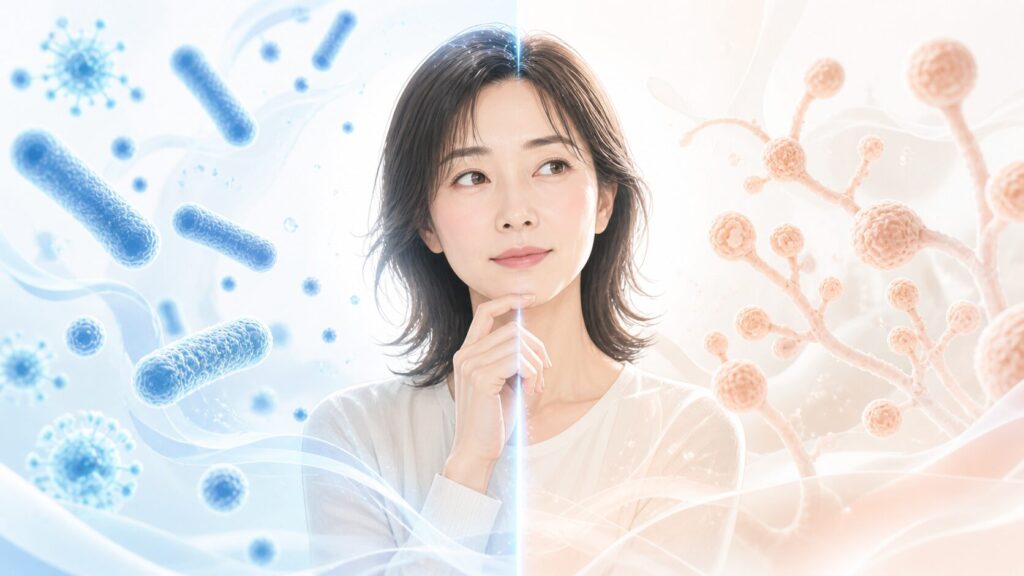科学的な考察の女性
