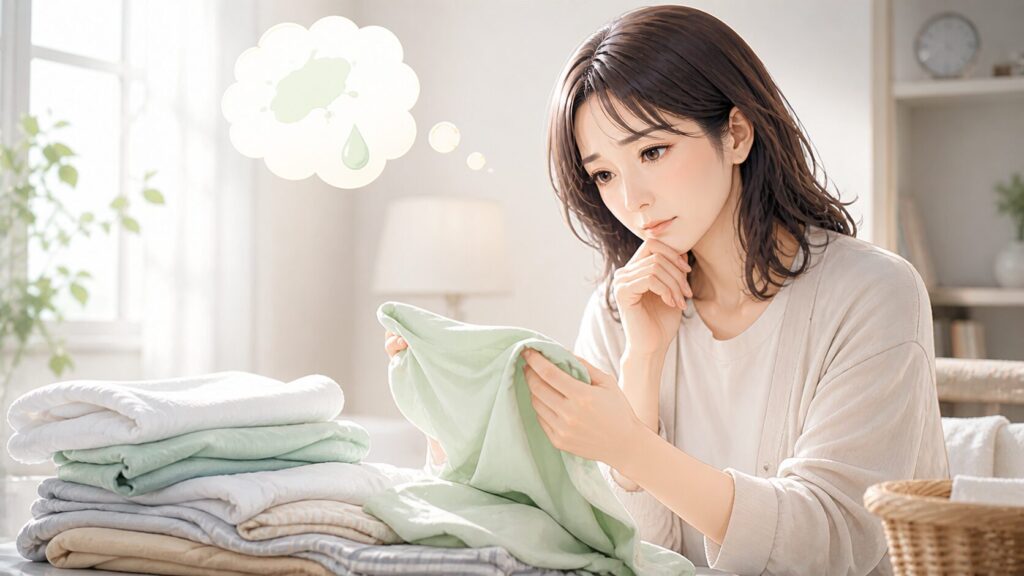 洗濯物を気にする静かなひととき
