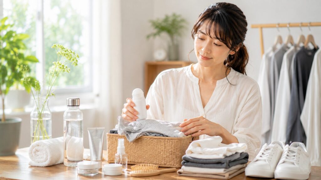 落ち着いた自宅での整理時間