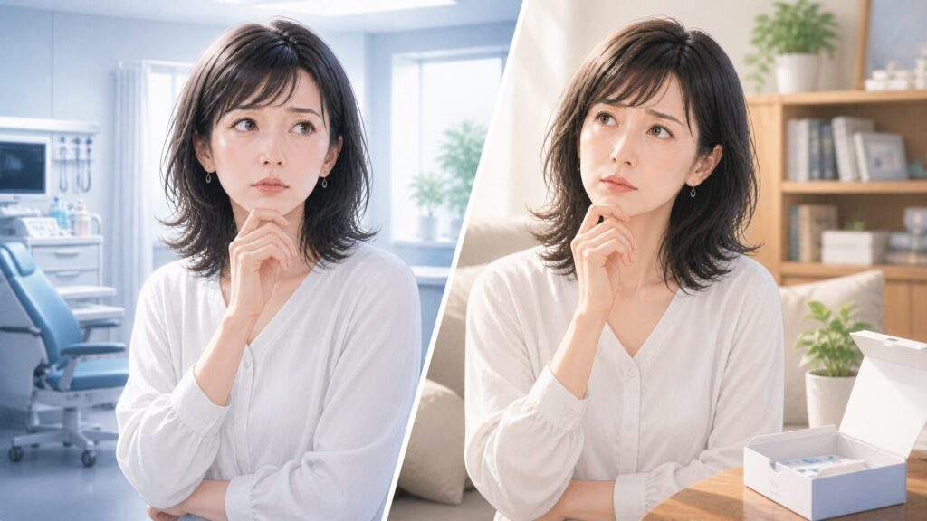 決断の瞬間 クリニックと自宅