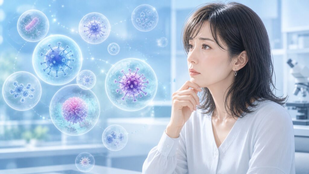 未来的な医療研究のシーン