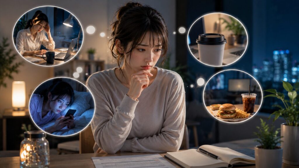 思索する夜の一人時間