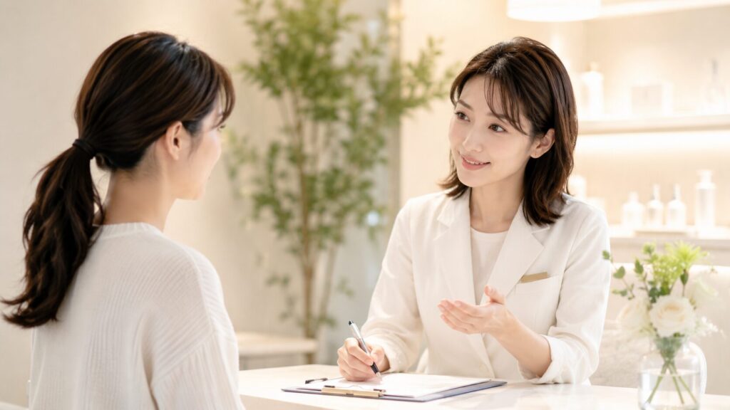 落ち着いた室内での対話