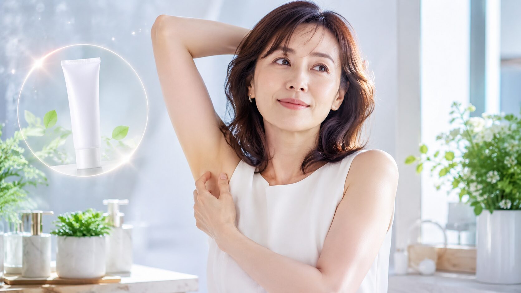 優雅なスキンケアの瞬間