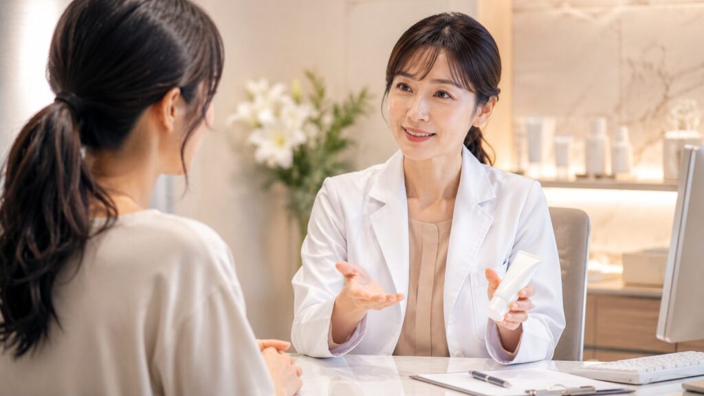 穏やかな診察室の会話
