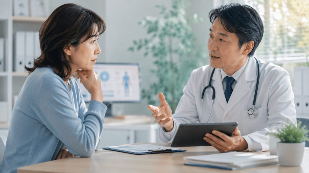 医師と患者の相談風景