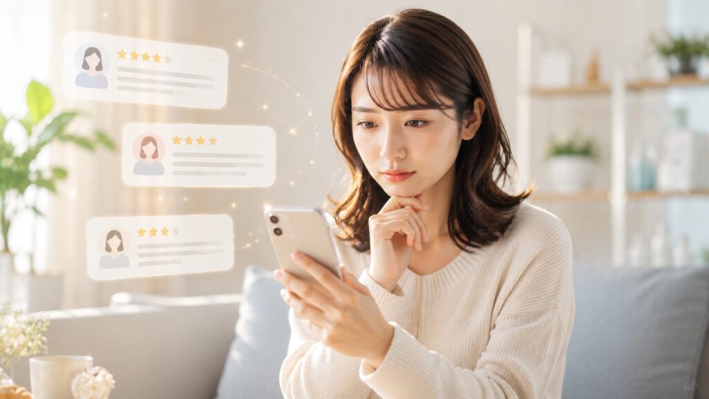 レビューを読む静かな時間