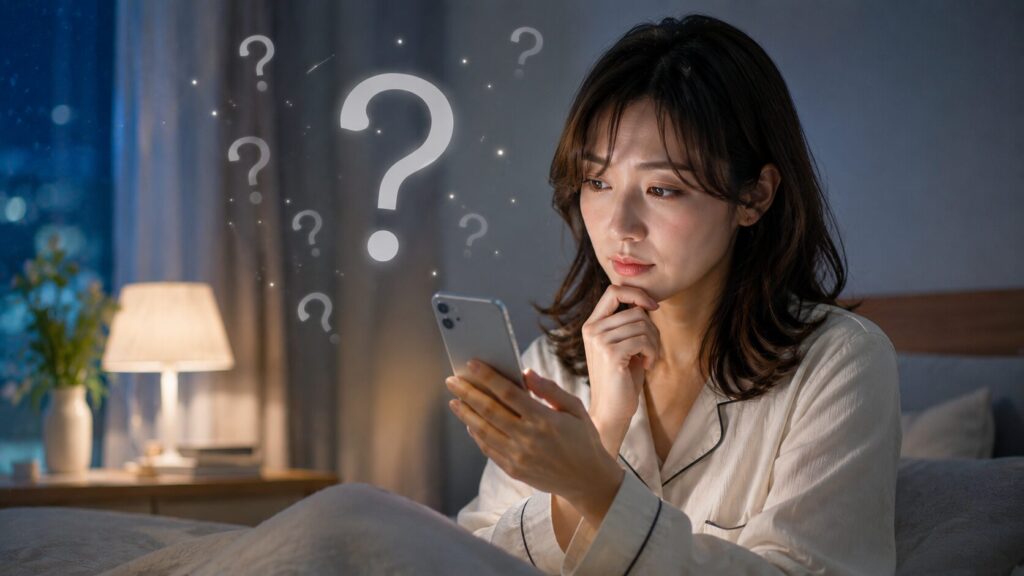 考え込む夜のひととき