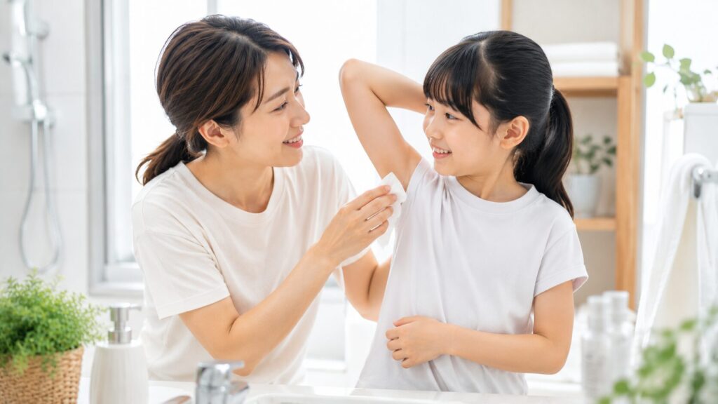 母と娘の愛情溢れるひととき