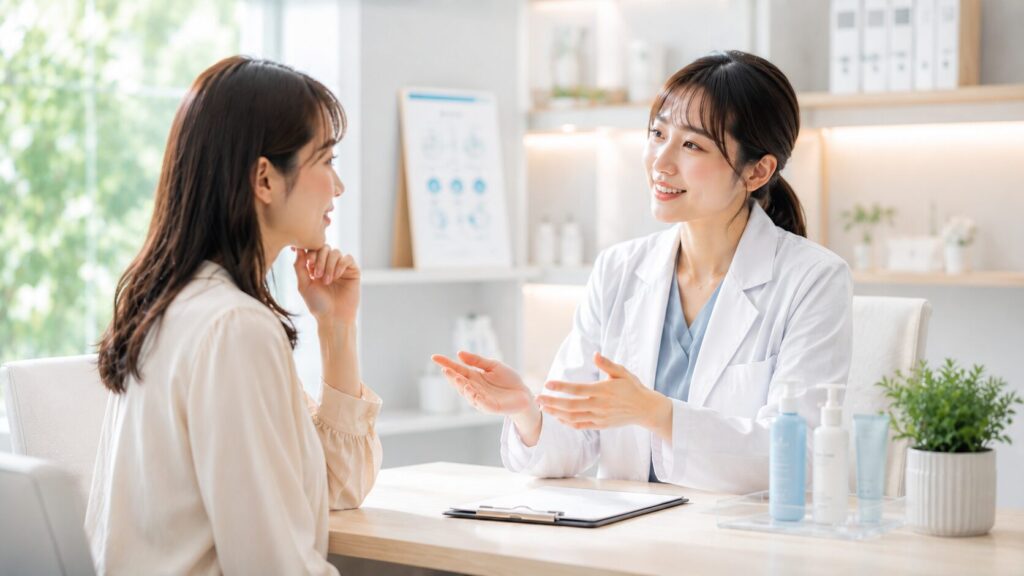 医師とのリラックスした相談