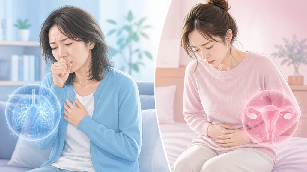 健康と苦痛の対比