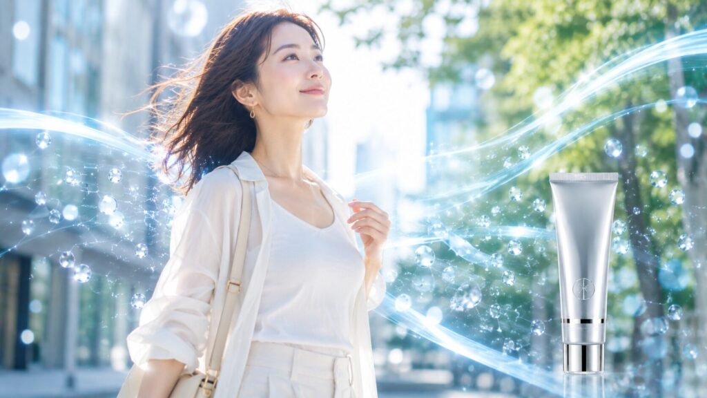 フレッシュなスキンケアの瞬間